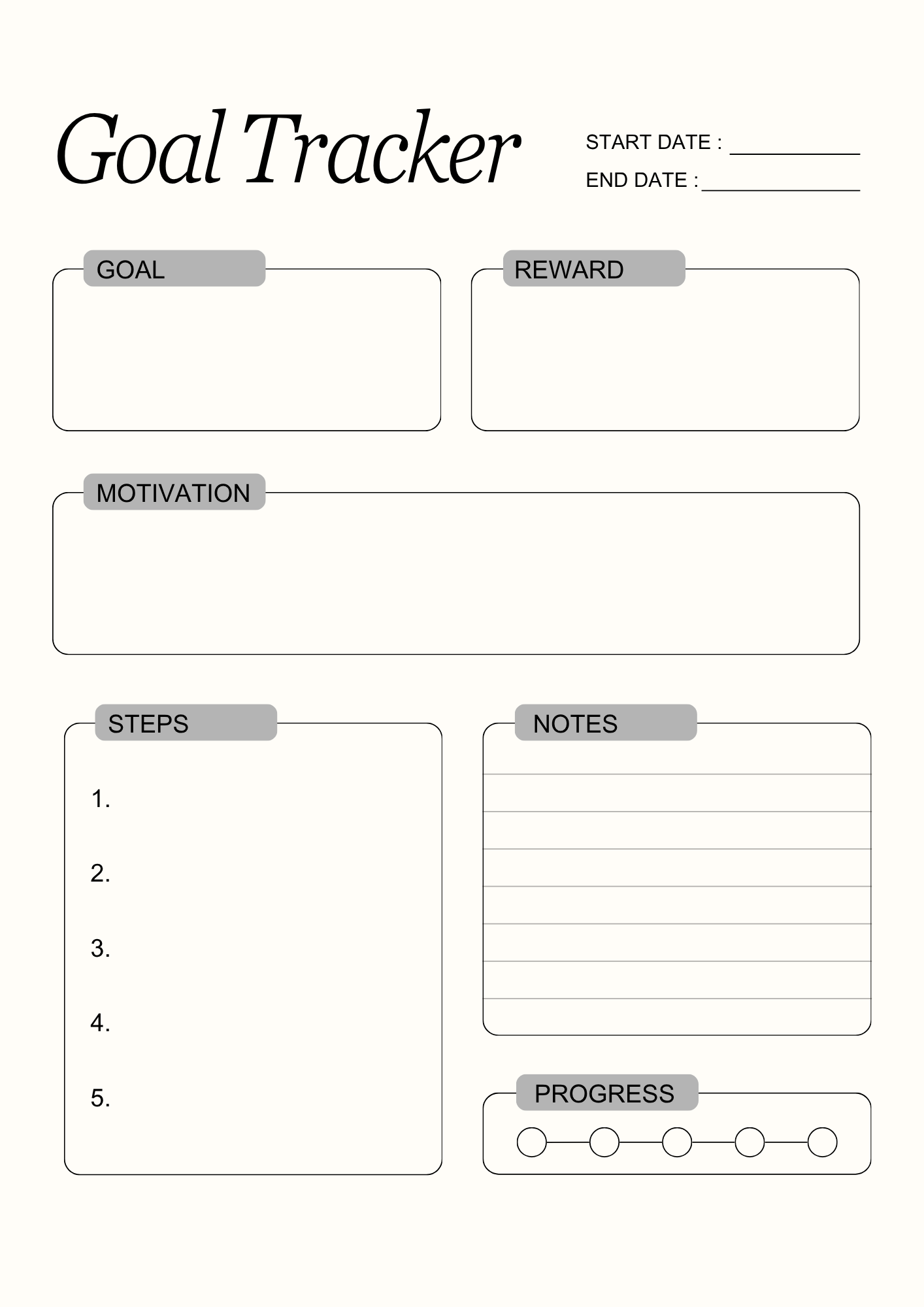 Productivity Planner (Digital Download)